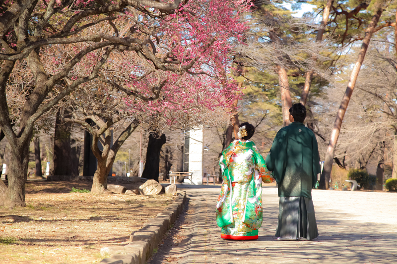 お花見しているところをパシャリ