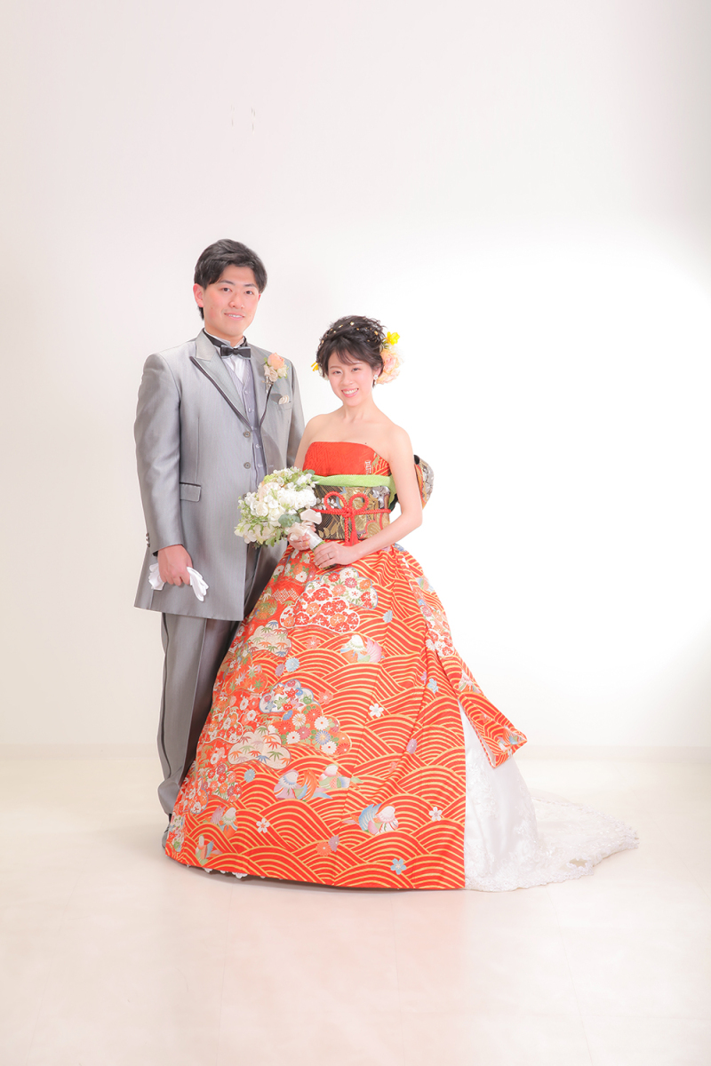 思い出の振袖をドレスチェンジ