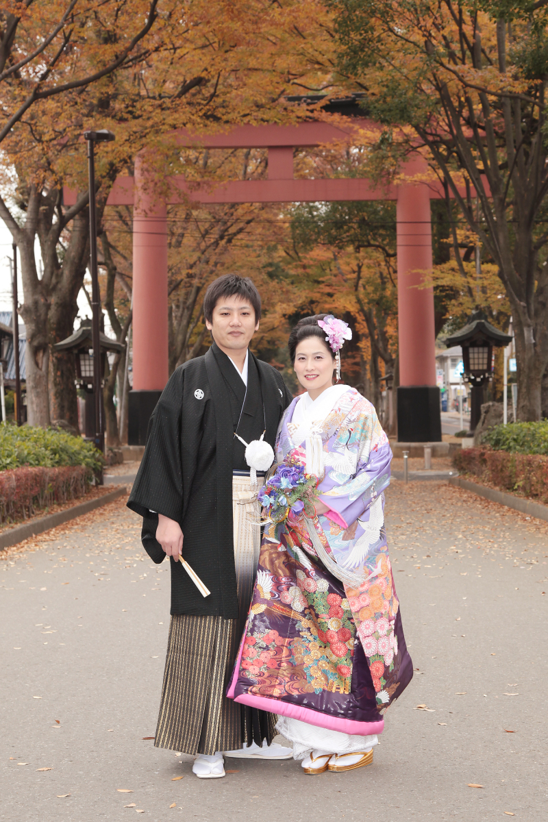 紅葉の氷川参道でお得なロケ撮