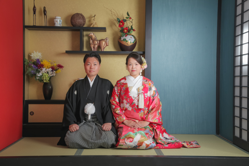 和室で挨拶風に