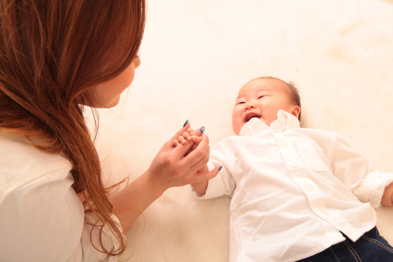 幸せな笑顔と共に
