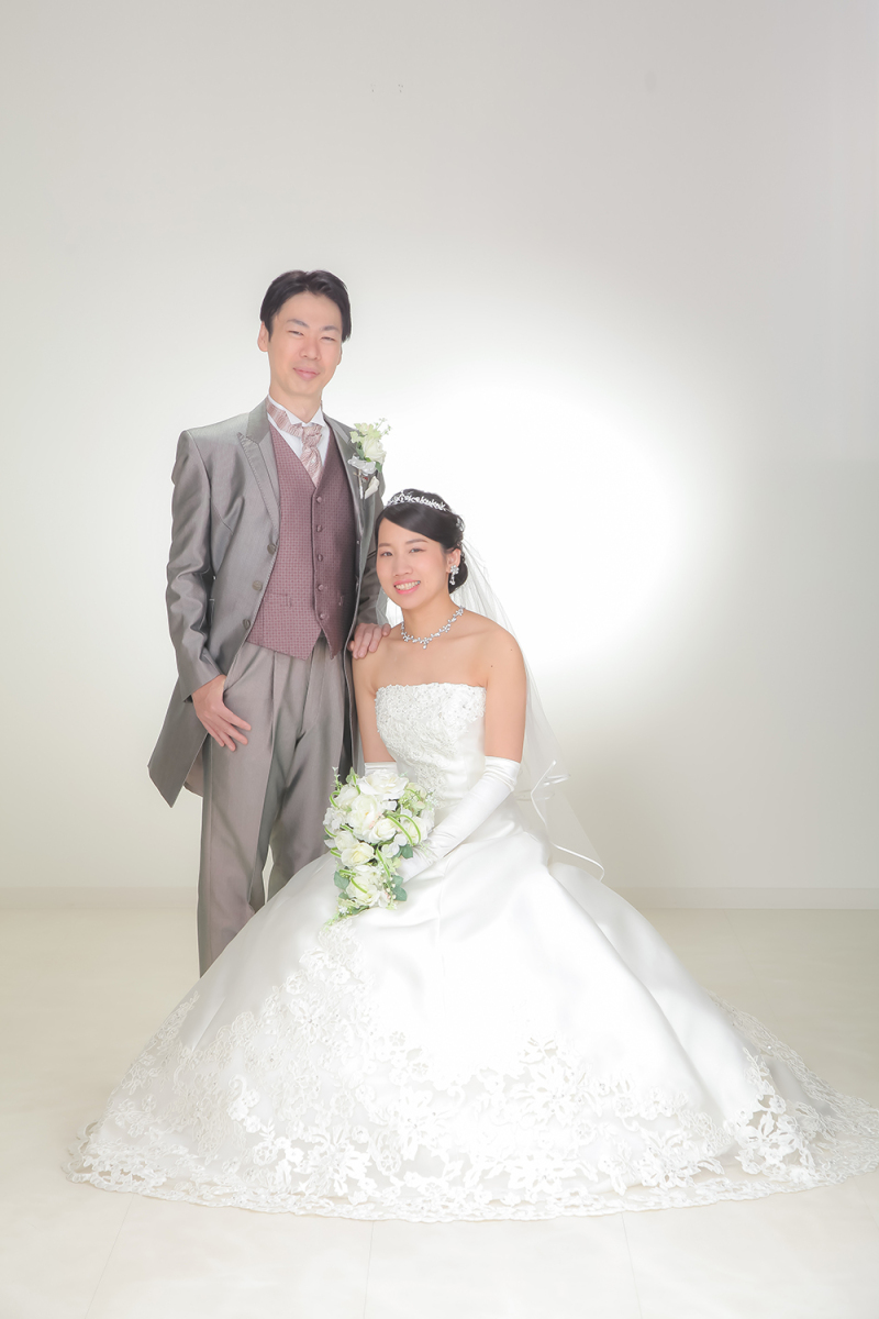 スタジオに戻って洋装撮影