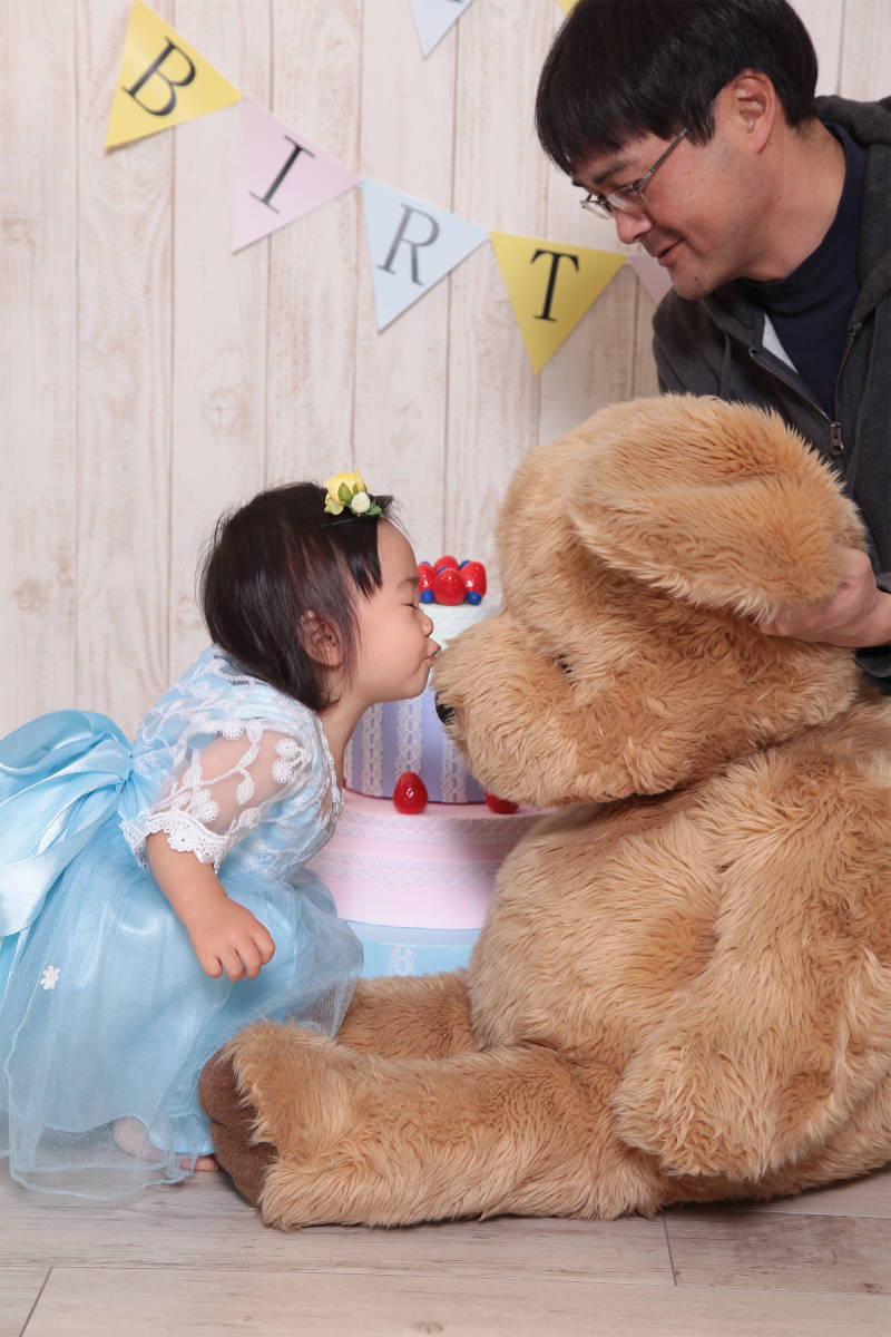 スタジオのぬいぐるみに一目惚れ？