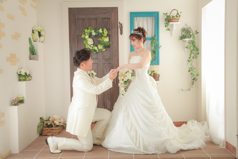 次はプロポーズ風の撮影です!