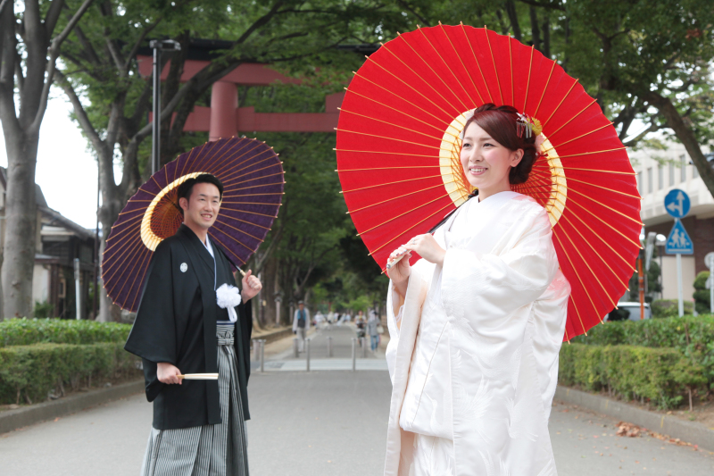 スタジオ和装撮影＋大宮氷川参道ロケーション撮影 （白無垢）