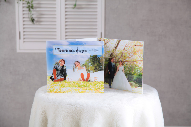 【和装 トパーズ】ウェルカムボードとしても使える3面デザイン台紙付プラン