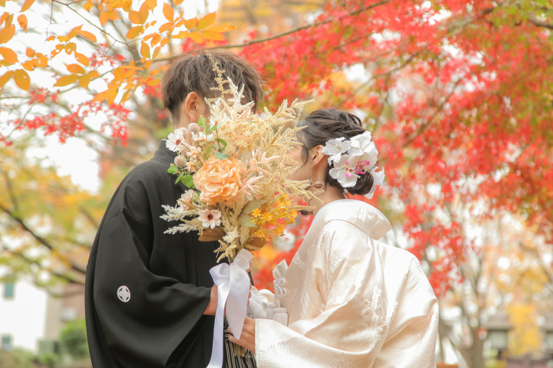 紅葉ロケーションフォト【当店徒歩1分の氷川参道ロケーション】和装基本プラン : 撮影全データ80カット付
