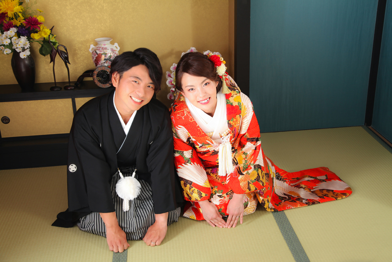 【和装 トパーズ】ウェルカムボードとしても使える3面デザイン台紙付プラン