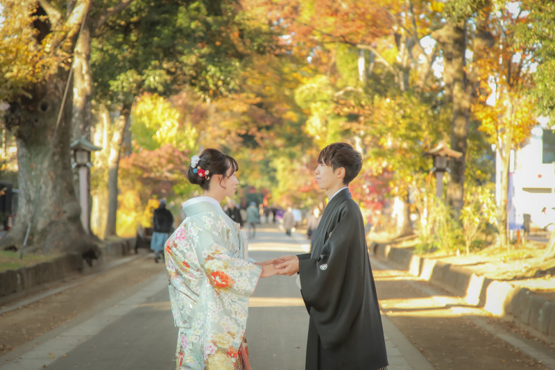 紅葉ロケーションフォト【当店徒歩1分の氷川参道ロケーション】和装基本プラン : 撮影全データ80カット付