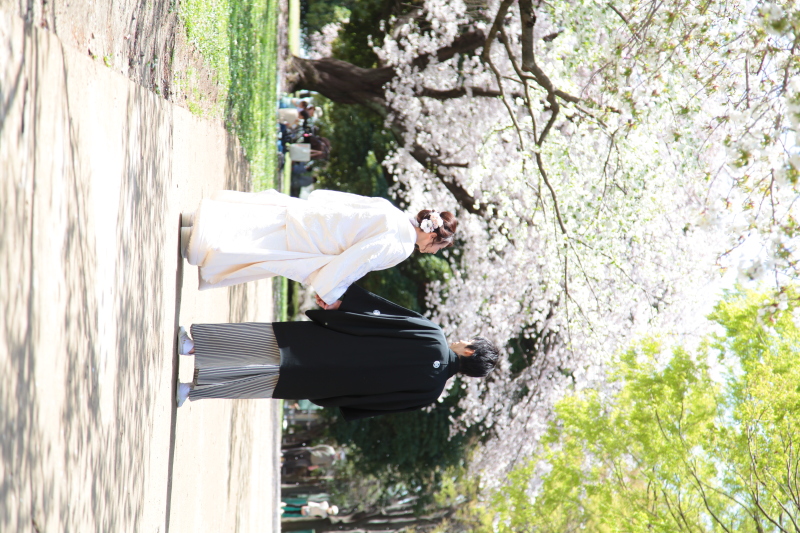 【和装 ダイヤ】高級レザーボックス付30ページのアルバムとロケーション撮影が含まれたプラン