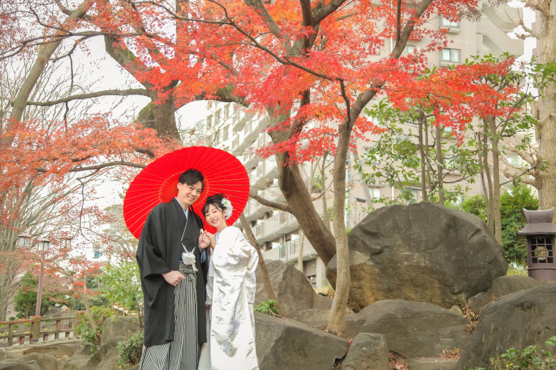 紅葉ロケーションフォト【当店徒歩1分の氷川参道ロケーション】和装基本プラン : 撮影全データ80カット付