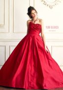 YB15856　 桂レッドシルクタフタドレーピング