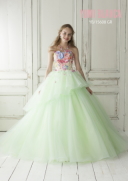 F9872 桂ライトグリーンフラワープリント