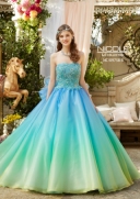 F105 ニコルブルーグラデーションビジュー