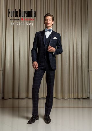 ウィンドウペンチェックタキシードFK-2033