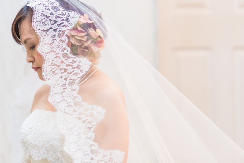 まずはマリアベールで撮影