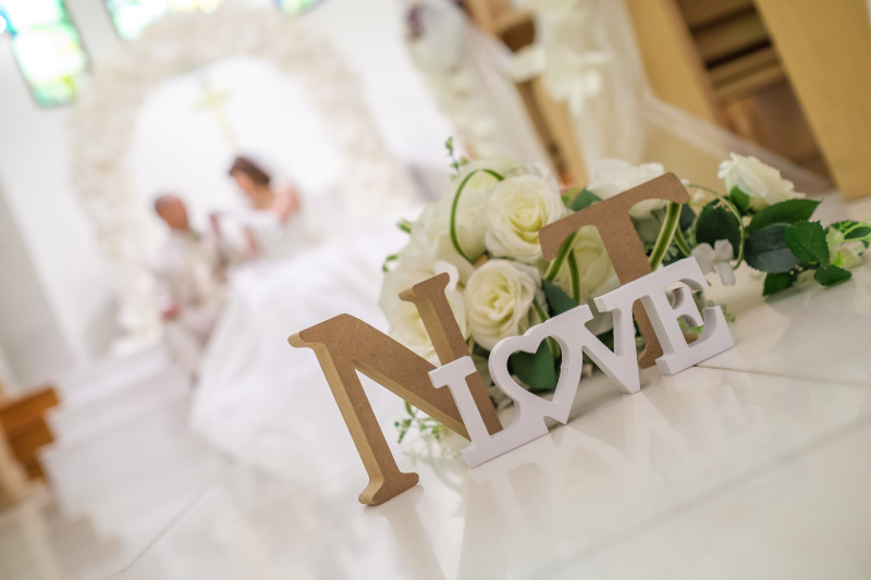 チャペルでの撮影