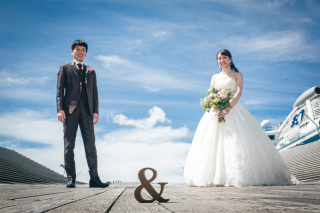 横浜の開放的なブルースカイウェディング