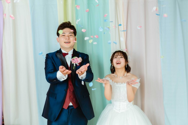 大人気のフラワーシャワーシーンです♡