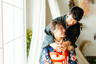 「挙式前に和装で撮りたい！」を叶えたスタジオ撮影♪