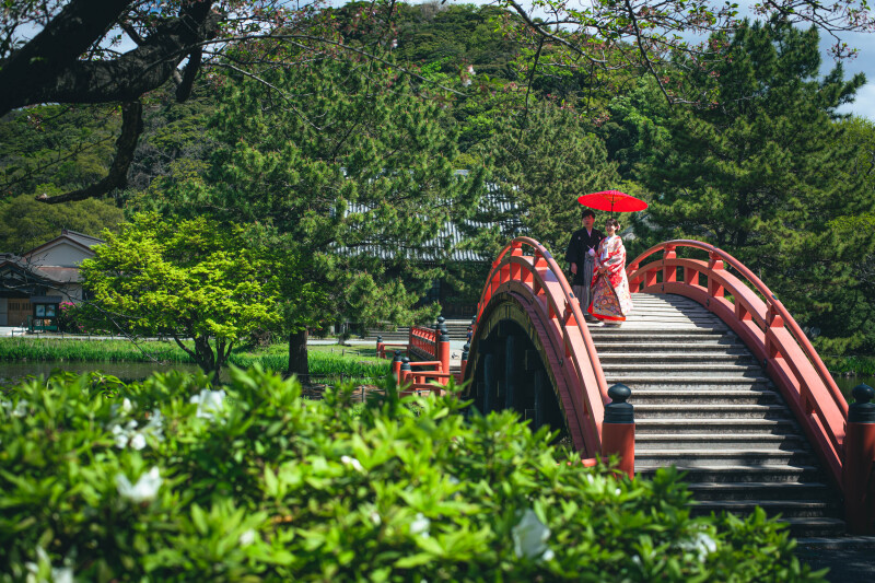 前日の雨は嘘のような晴天に恵まれたロケ日