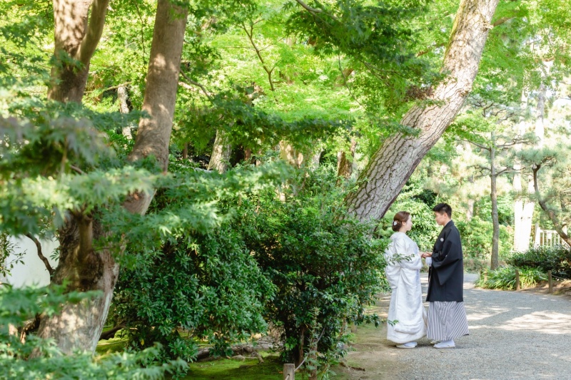 三溪園で和装撮影