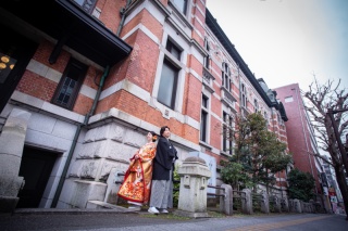 開港記念会館と大さん橋で残す和洋装フォト
