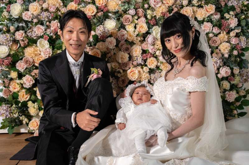 ガーリーなお花に囲まれて