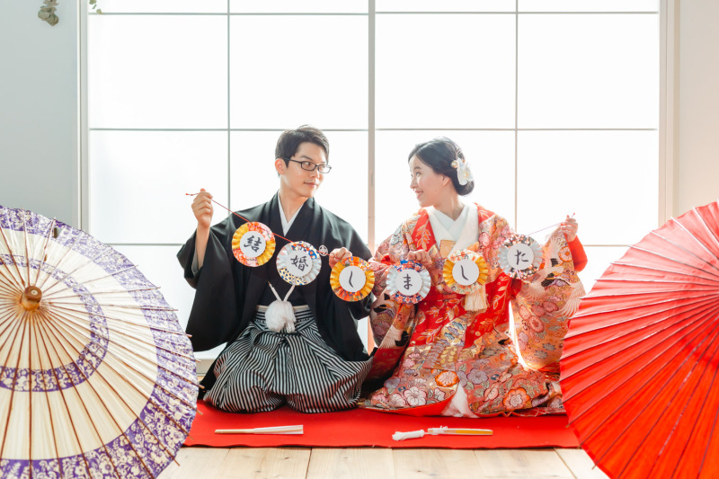 結婚奉告やウェルカムボードにも使えるお写真♡
