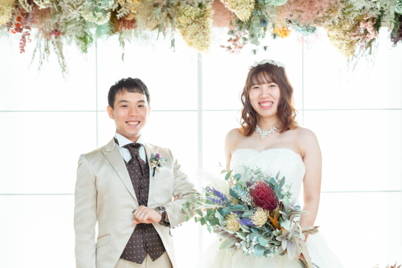 指輪交換後の記念ショット♪