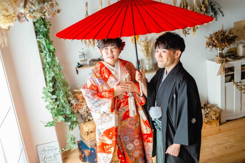 番傘でさらに素敵な写真に