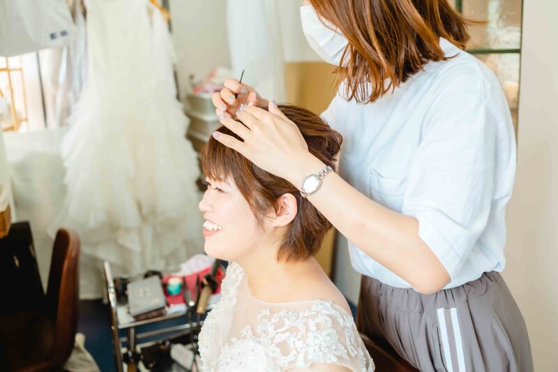 メイクシーンの撮影もお任せあれ!