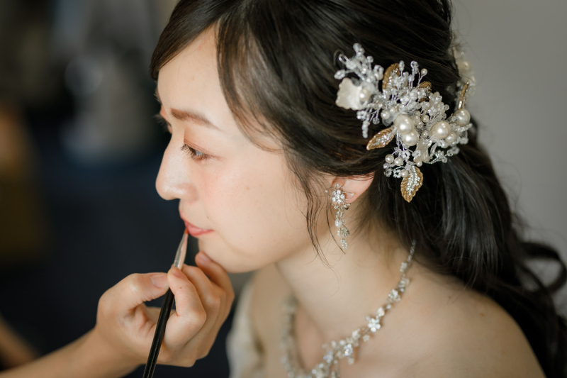 お色直しで雰囲気チェンジ!