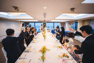 親族12名＋こども3名の家族フォト＋会食で充実の一日
