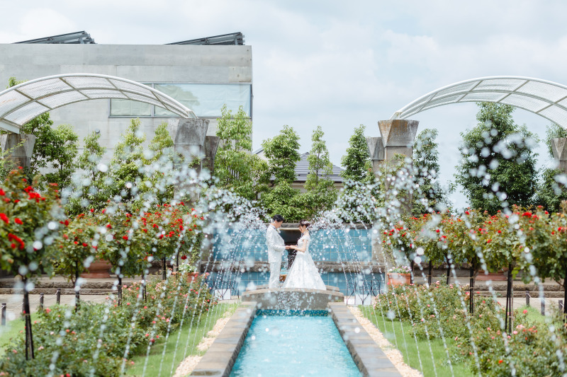 祝いの噴水