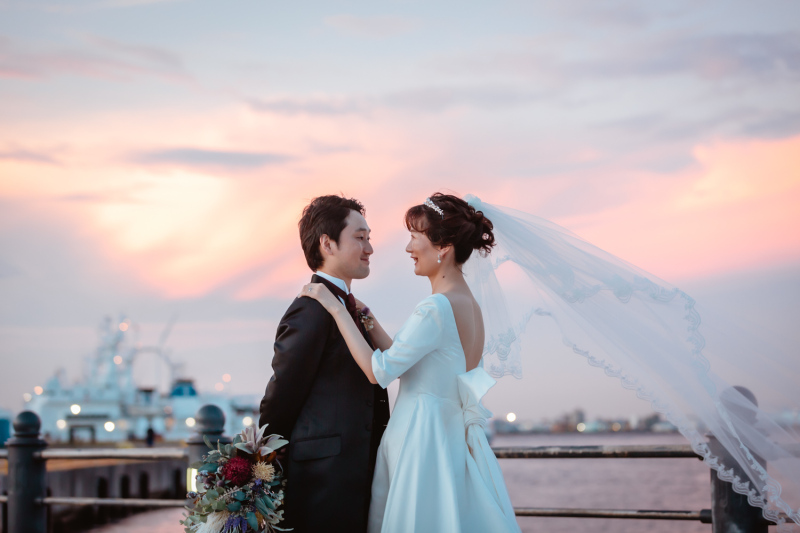 ロマンチックな夕空