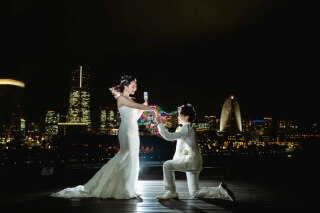 横浜ならではのロケーションを和洋装で巡るフォトウェディング