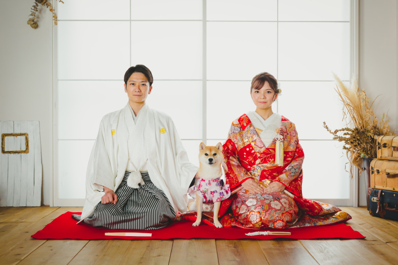 愛犬と一緒