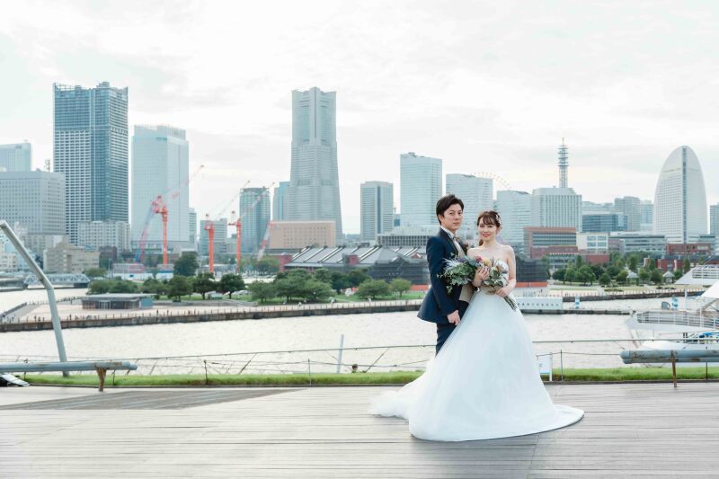 1年越しでついに結婚式を挙げるお2人の前撮り撮影!