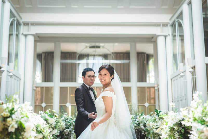 眩しいウェディング