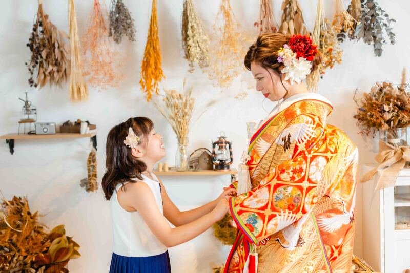 和装でも楽しく撮影です！