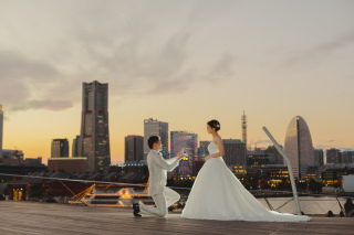 横浜トワイライトで一段上のブライダルフォト