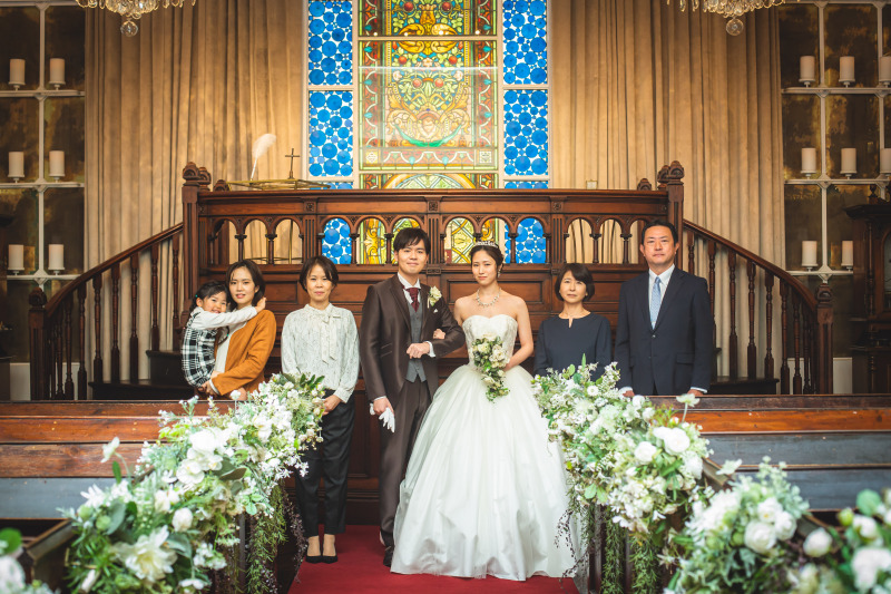 煌びやかな家族フォト