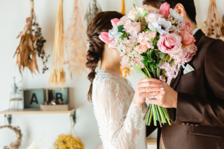 猫ちゃんと一緒にフォトウェディング