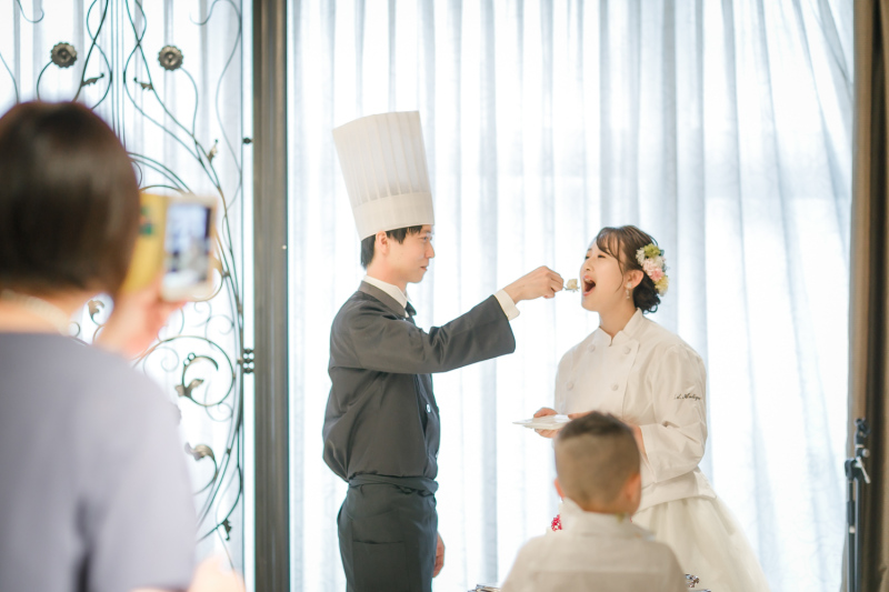 仲良く食べさせあい♡