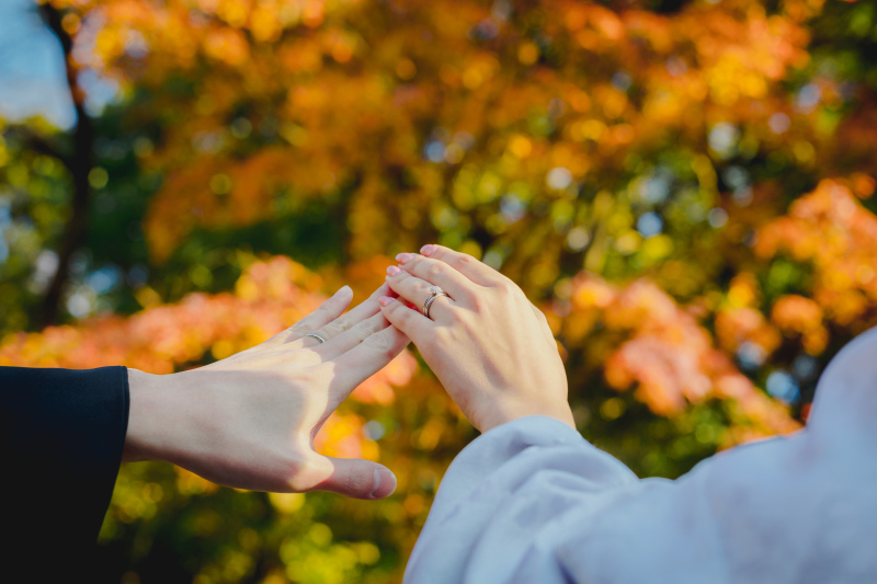 照らされる指輪