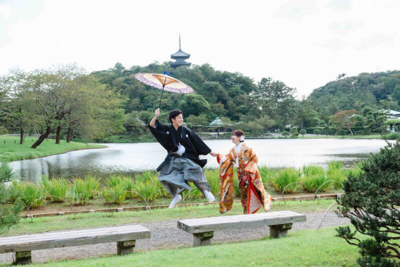 軽やかにジャンプ