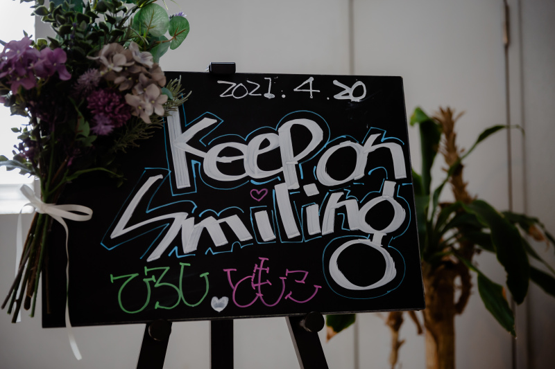 ウェルカムボードでお出迎え♪
