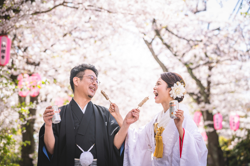 花より団子はいつの時代も。笑