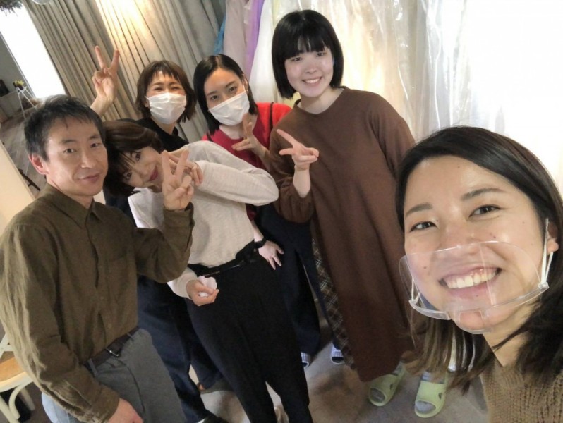 撮影後はみんなで記念写真